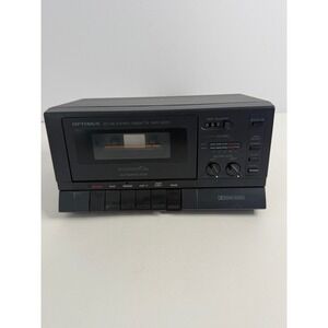 Optimus SCT-86 Stereo Cassette Tape Deck Black Dolby NR 14-654 Vintage Audio